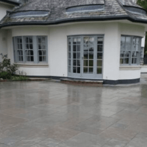 Grey Limestone Tumbled & Brushed - Paving Traders