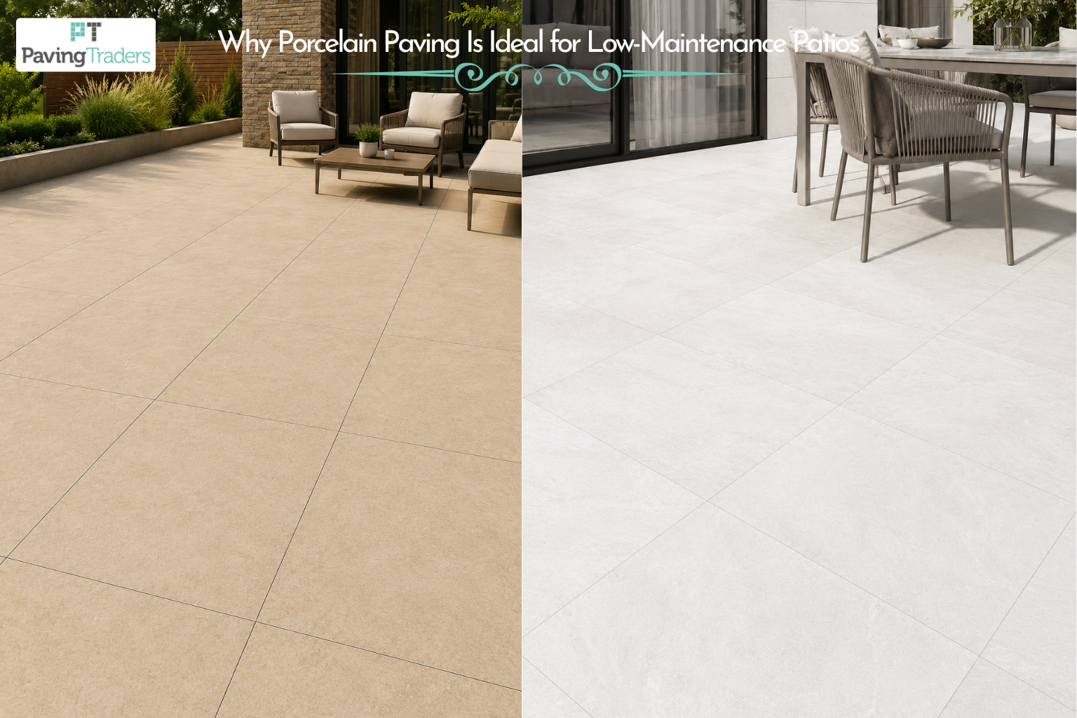 Why Porcelain Paving Is Ideal for Low-Maintenance Patios - Paving Traders