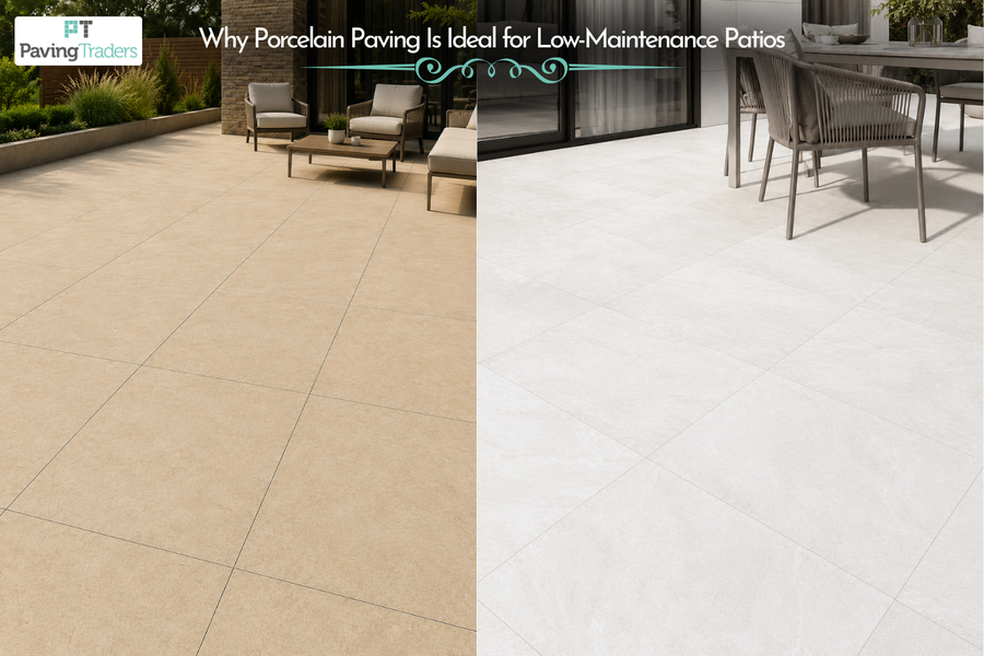 Why Porcelain Paving Is Ideal for Low-Maintenance Patios - Paving Traders