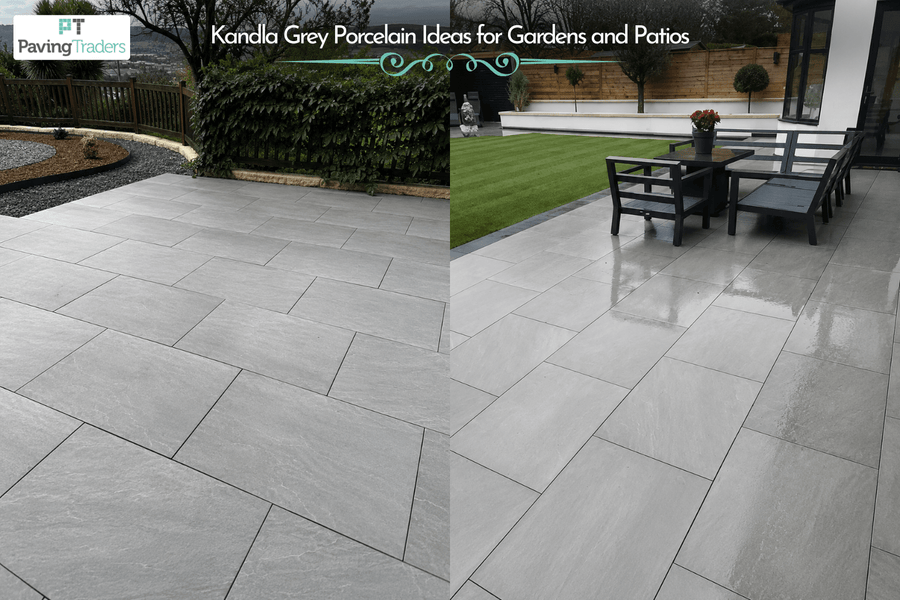 Kandla Grey Porcelain Ideas for Gardens - Paving Traders