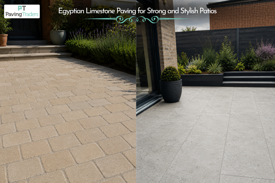 Egyptian Limestone Paving for Strong and Stylish Patios - Paving Traders