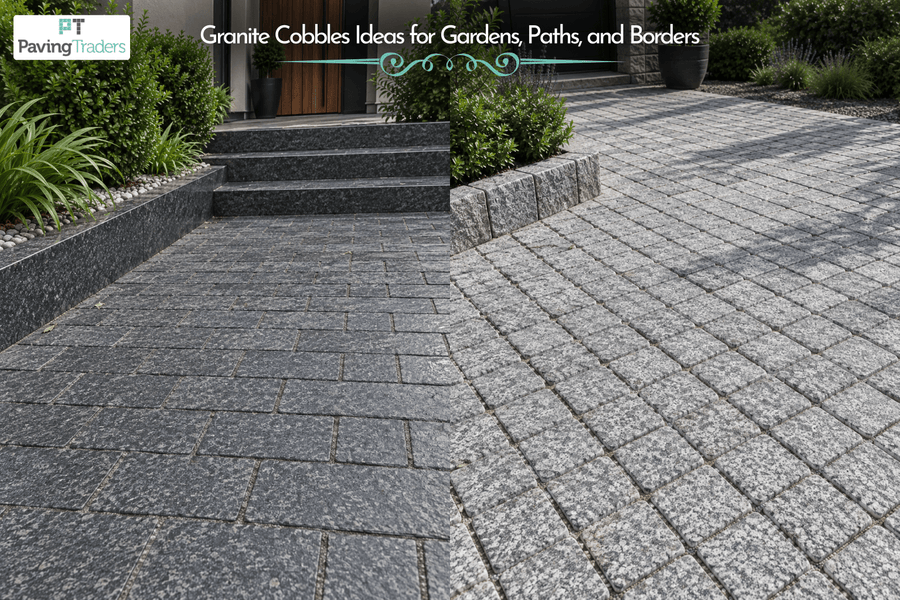 Granite Cobbles Ideas for Paths and Borders - Paving Traders