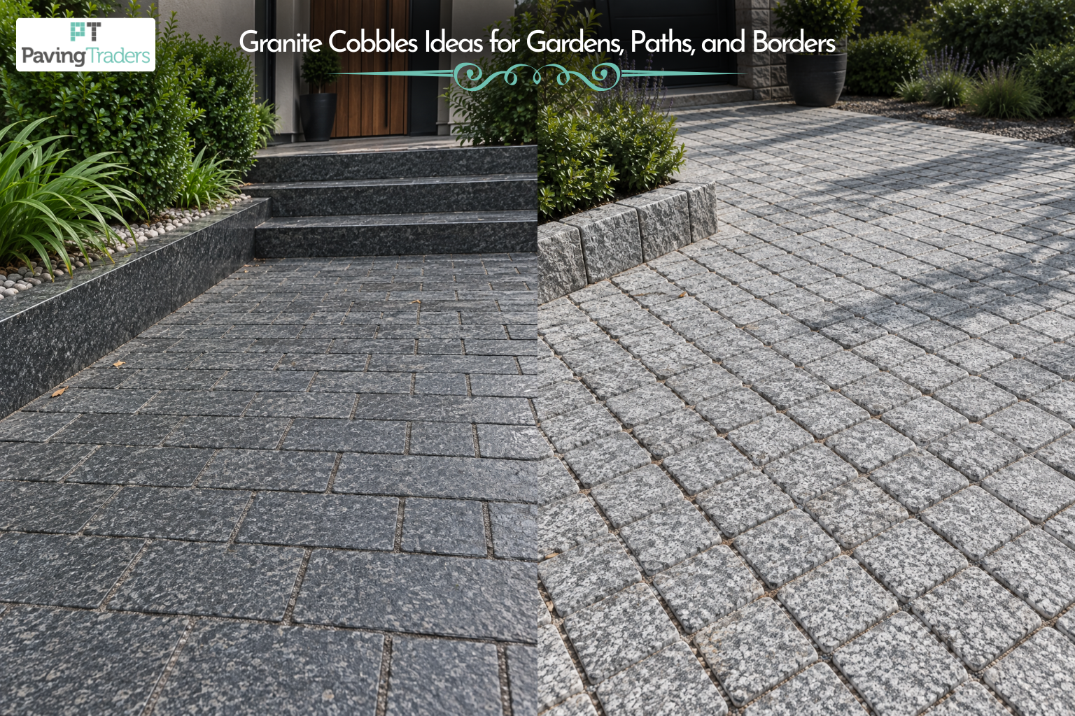 Granite Cobbles Ideas for Gardens, Paths, and Borders