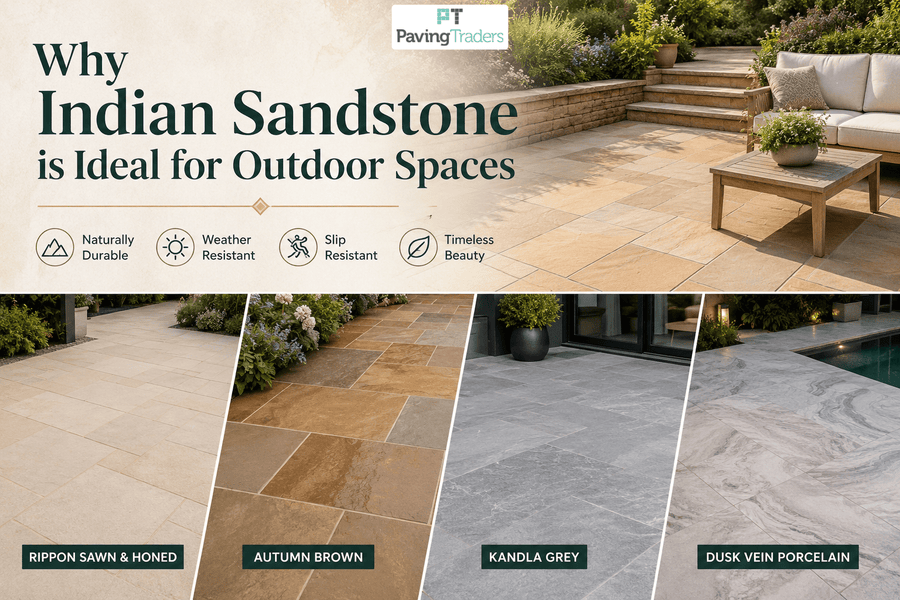Why Indian Sandstone is Ideal for Outdoor Spaces- Paving Traders