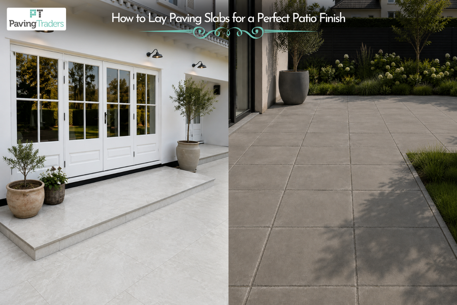 How to Lay Paving Slabs for a Perfect Patio Finish - Paving Traders
