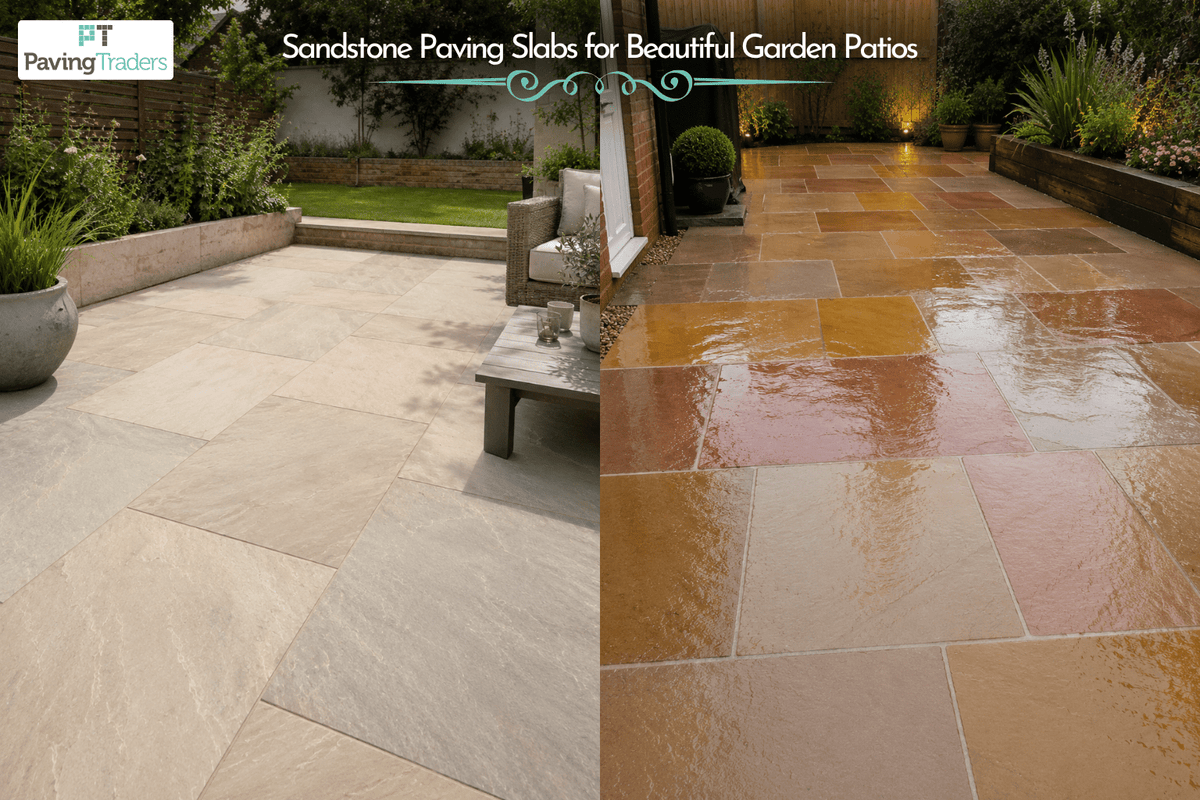 Sandstone Paving Slabs for Beautiful Garden Patios - Paving Traders