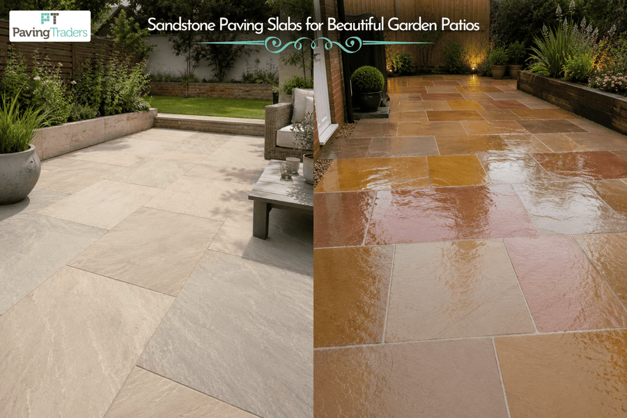 Sandstone Paving Slabs for Beautiful Garden Patios - Paving Traders