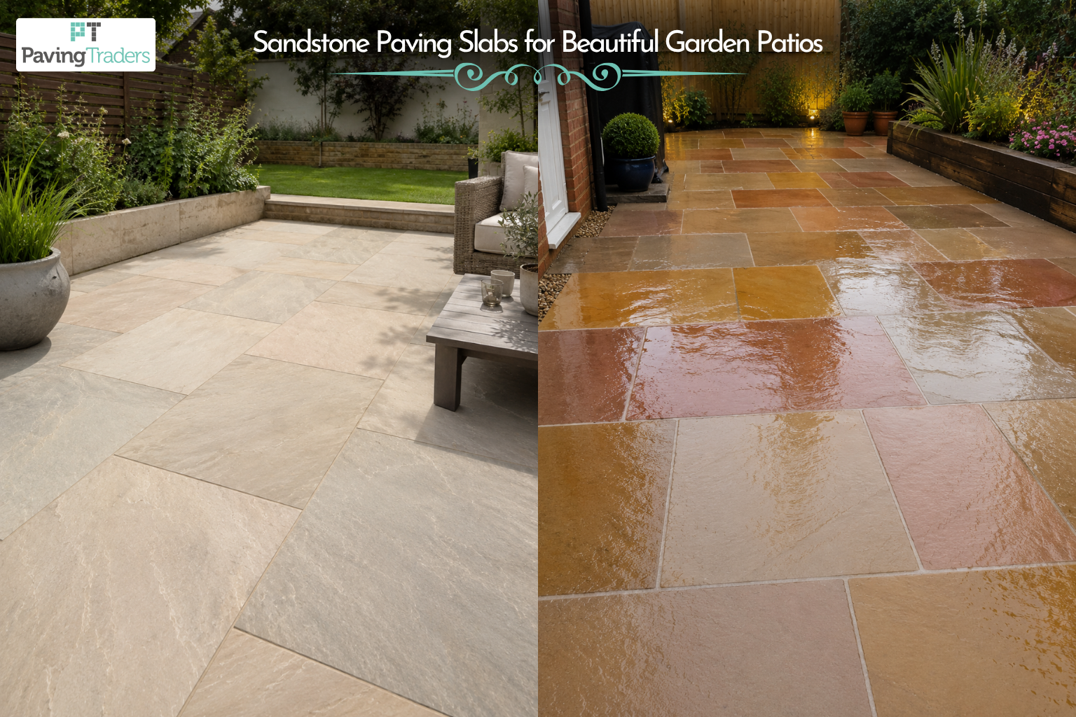 Sandstone Paving Slabs for Beautiful Garden Patios - Paving Traders