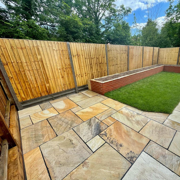 Fossil Buff Cobbles - 100x200 (40mm)