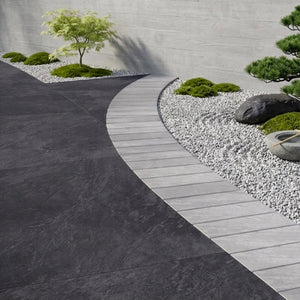 Kandla Grey Porcelain Cobbles - 100X100 mm (20 mm)