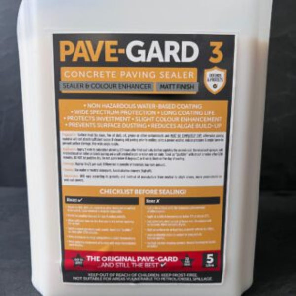 Pave-Gard 3 - Concrete Paving Sealer 5Ltr - MATT Finish