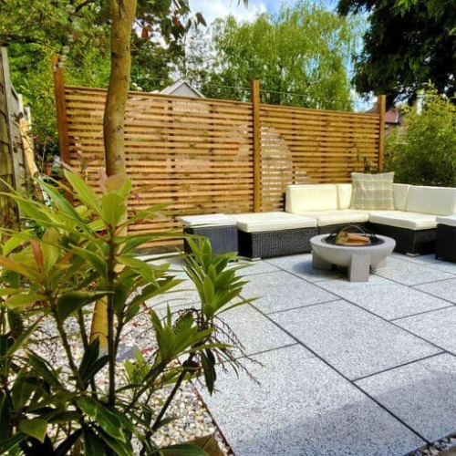 Silver Grey Granite - Flame top and Sawn edges - PP17 (20mm)