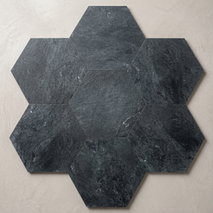 Himalayan Black Hexagon Porcelain