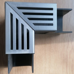 Aco Threshold Corner Silver Alum Top - Paving Traders