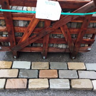 Raj Green (ABG) Tumbled Cobbles - 200mm x 100mm x 60/40mm - 10m2 Pack