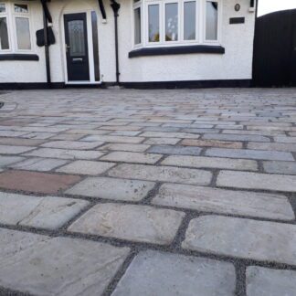 Raj Green Mix Block Paving 250x150x40mm - 10m2 Pack