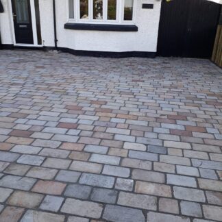 Raj Green Mix Block Paving 150x150x40mm - 10m2 Pack