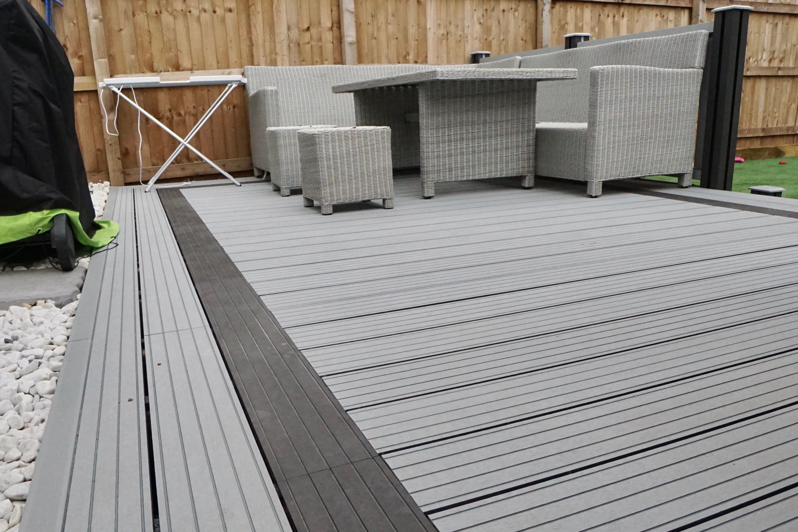 Grey Composite Decking and Fencing - Paving Traders