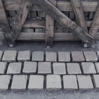 Kandla Grey Tumbled Cobbles - 100mm x 100mm x 60/40mm - 10m2 Pack