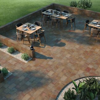 TERRACOTTA Porcelain Setts - 300mmx200mmx20mm - 8 pcs / 0.5m2 per pack