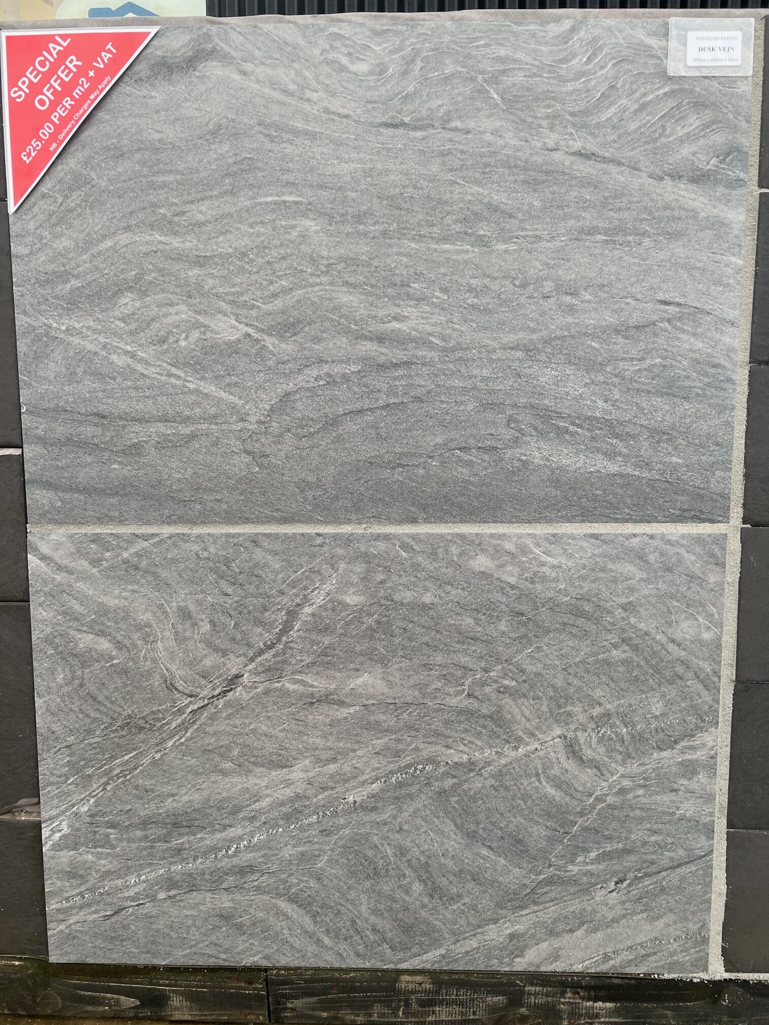 DUSK VEIN Porcelain - 900x600x20mm / 21.6m2 Pack - Image 5